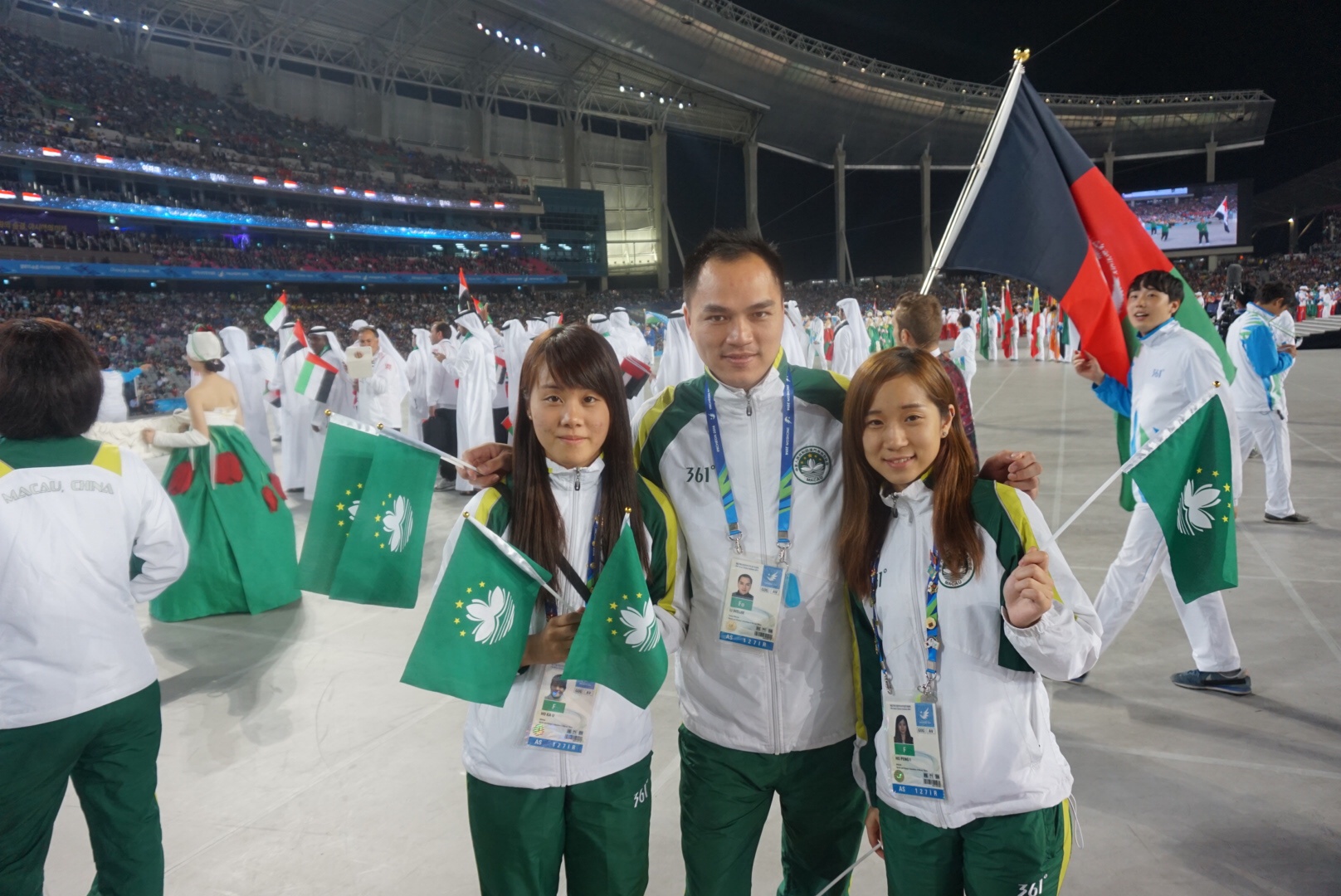 代表澳門出戰2屆亞運會