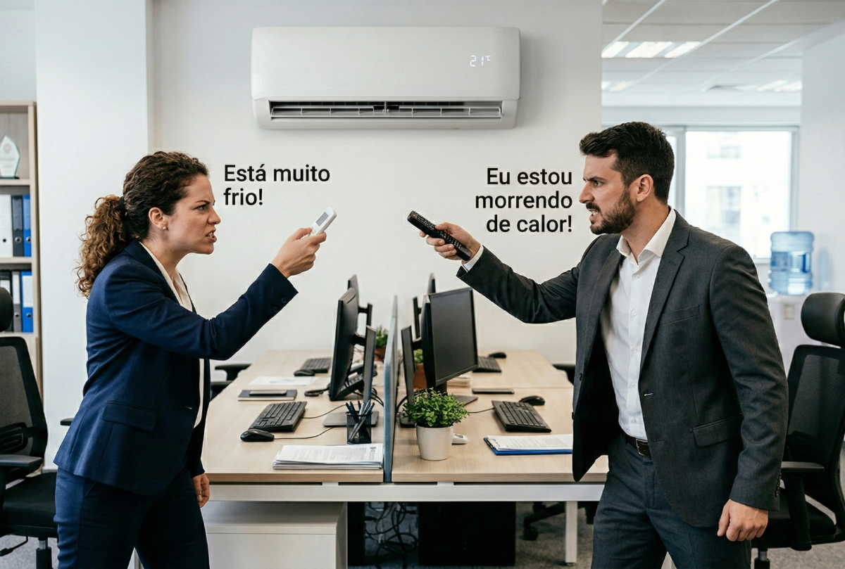 Ambiente Corporativo com Monitoramento Térmico