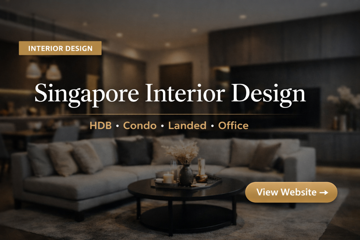 Interior Designs - general website for rent in Singapore