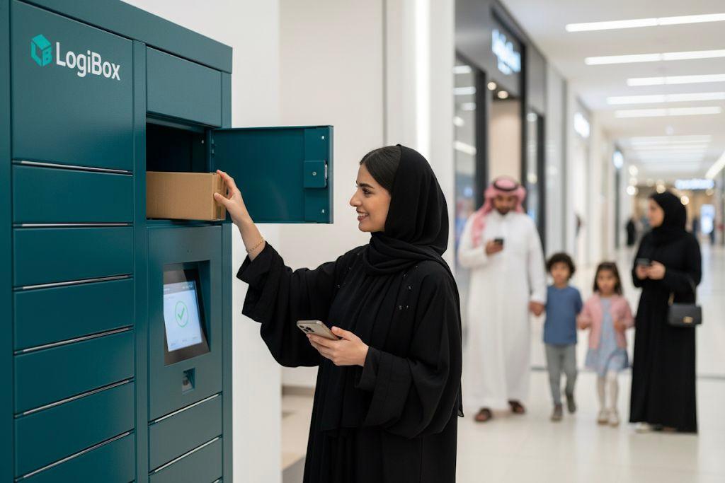 Customer collecting package