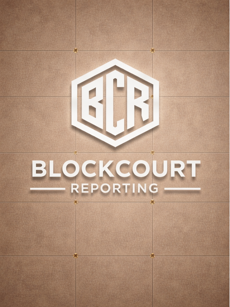 BlockCourt Reporting.AI Logo