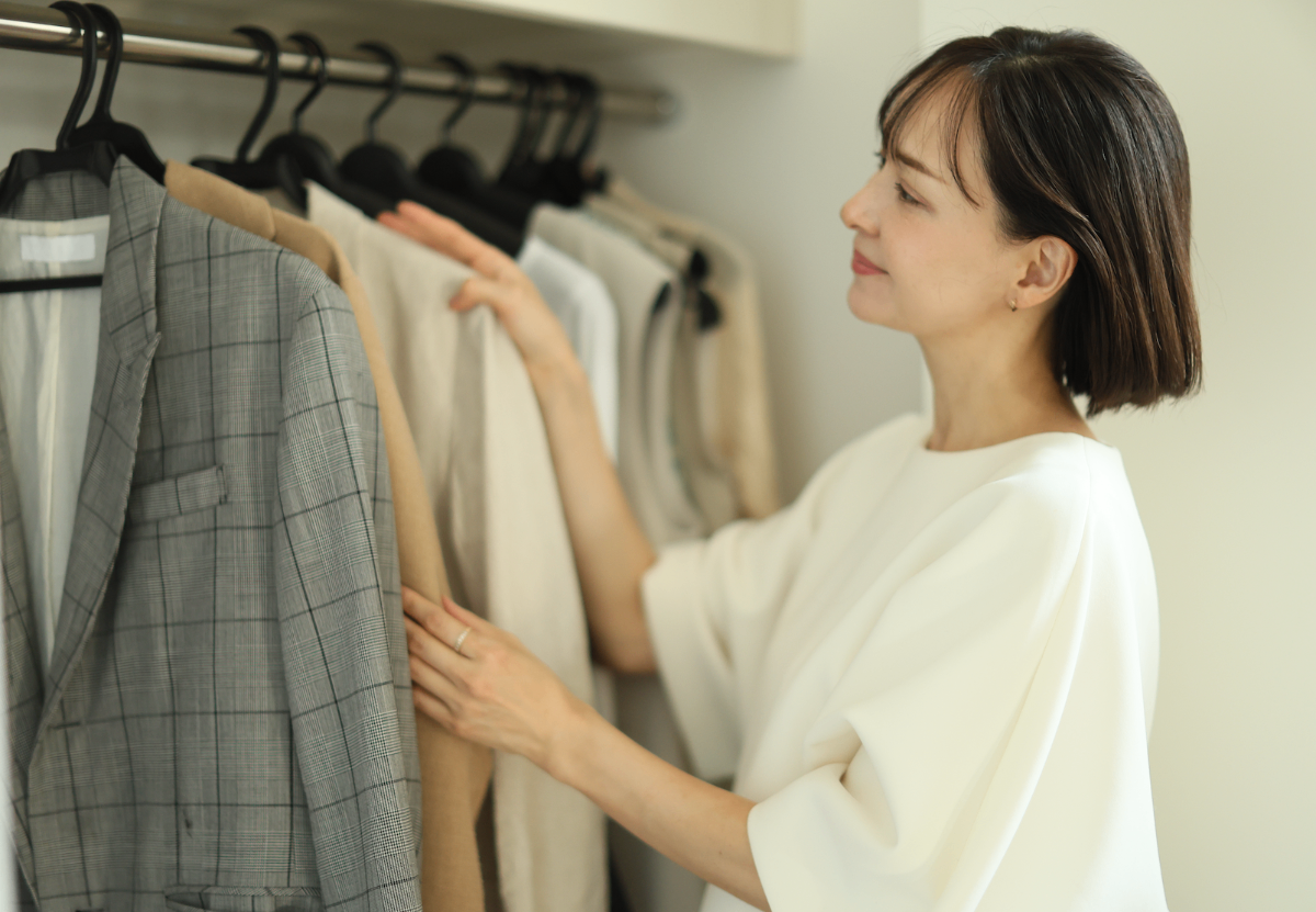 クリーニング済み衣類