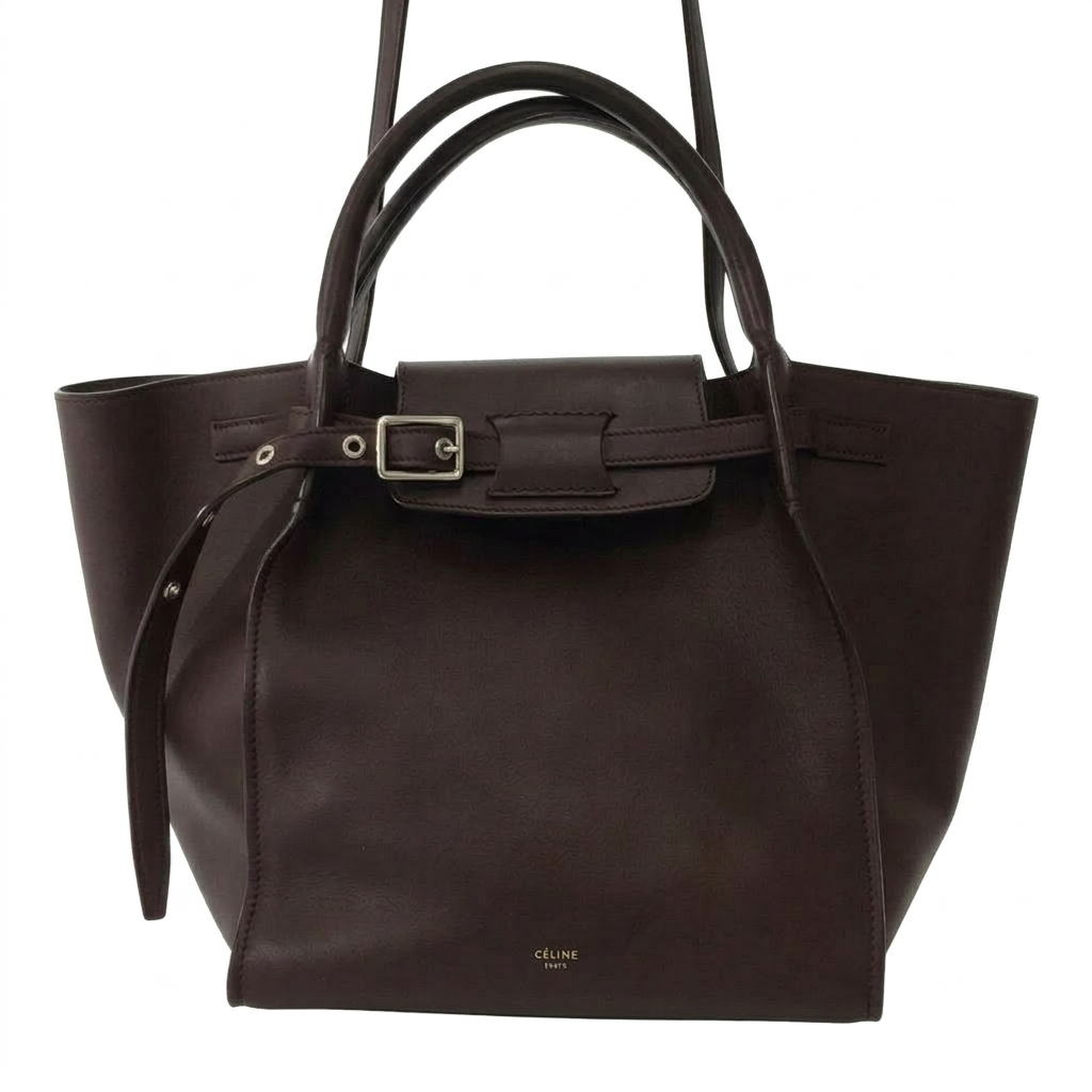 CELINE / セリーヌ 2Wayショルダーバッグ カーフスキン バーガンディ レディース