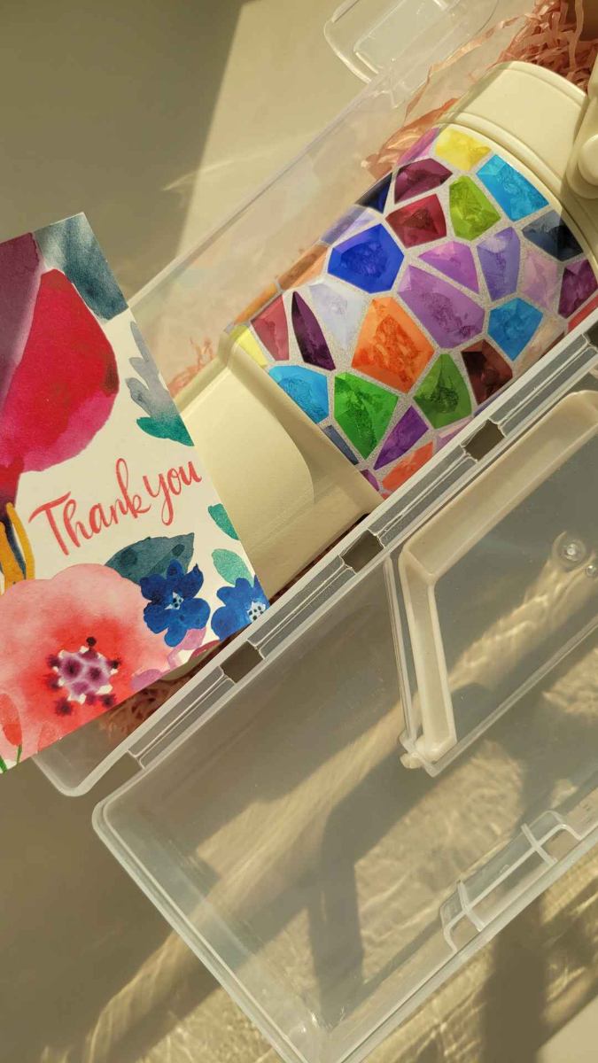 BeWotah UV-branded vertical tumbler - boutique gifting studio signature vessel for corporate brand diplomacy