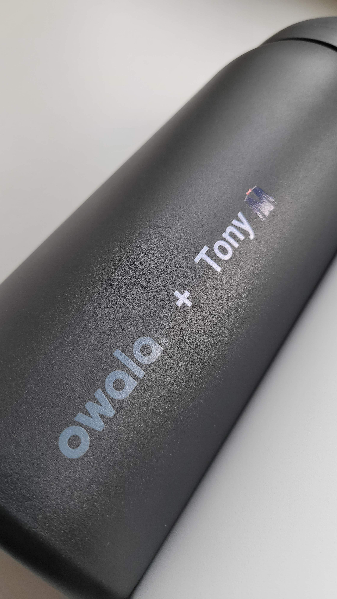 Modern UV-branded water bottle - boutique gifting studio signature vessel for SMB brand diplomacy corporate gifting