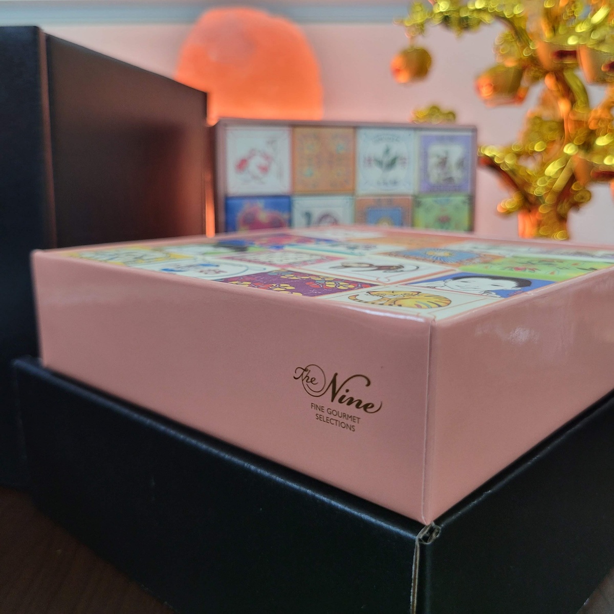 Okura Nougat luxury gift box with UV-branded packaging - bespoke corporate gifting confection for SMB brand diplomacy