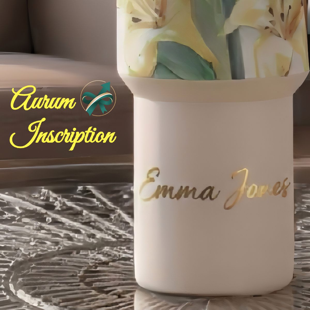 The Aurum Upgrade - 3D Metallic Gold UV Inscription with Raised Profile