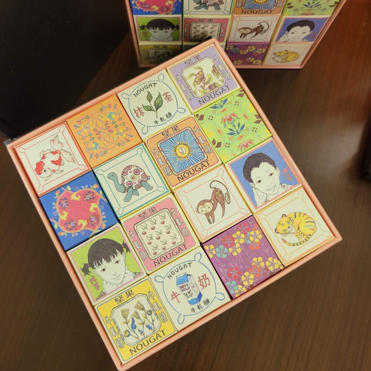 Okura Nougat premium gift box with UV-branded packaging - bespoke corporate gifting confection for executive brand diplomacy