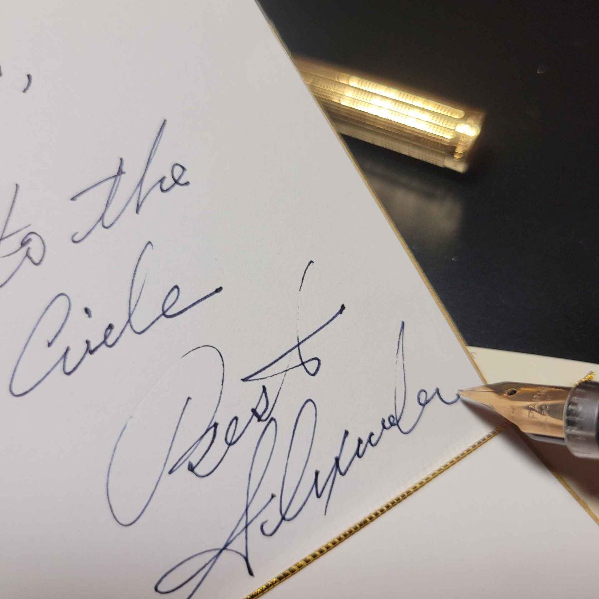 Handwritten Card Detail