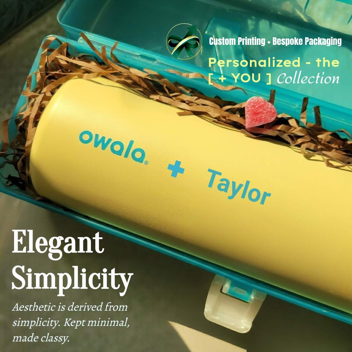 The [+You] Style of Inscription - Yellow Bottle with Custom Branding