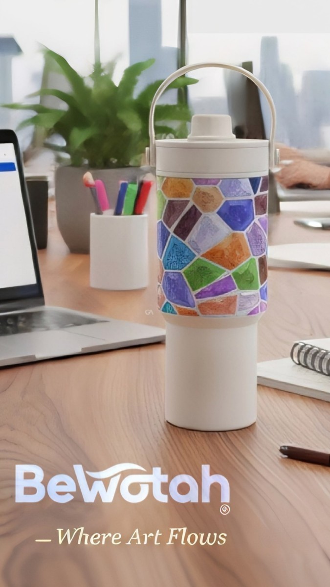 BeWotah UV-branded executive bottle - luxury signature vessel for bespoke corporate gifting with custom branding