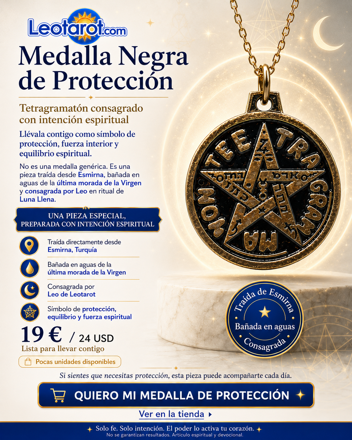 Talismán Tetragramatón negro — imagen 1