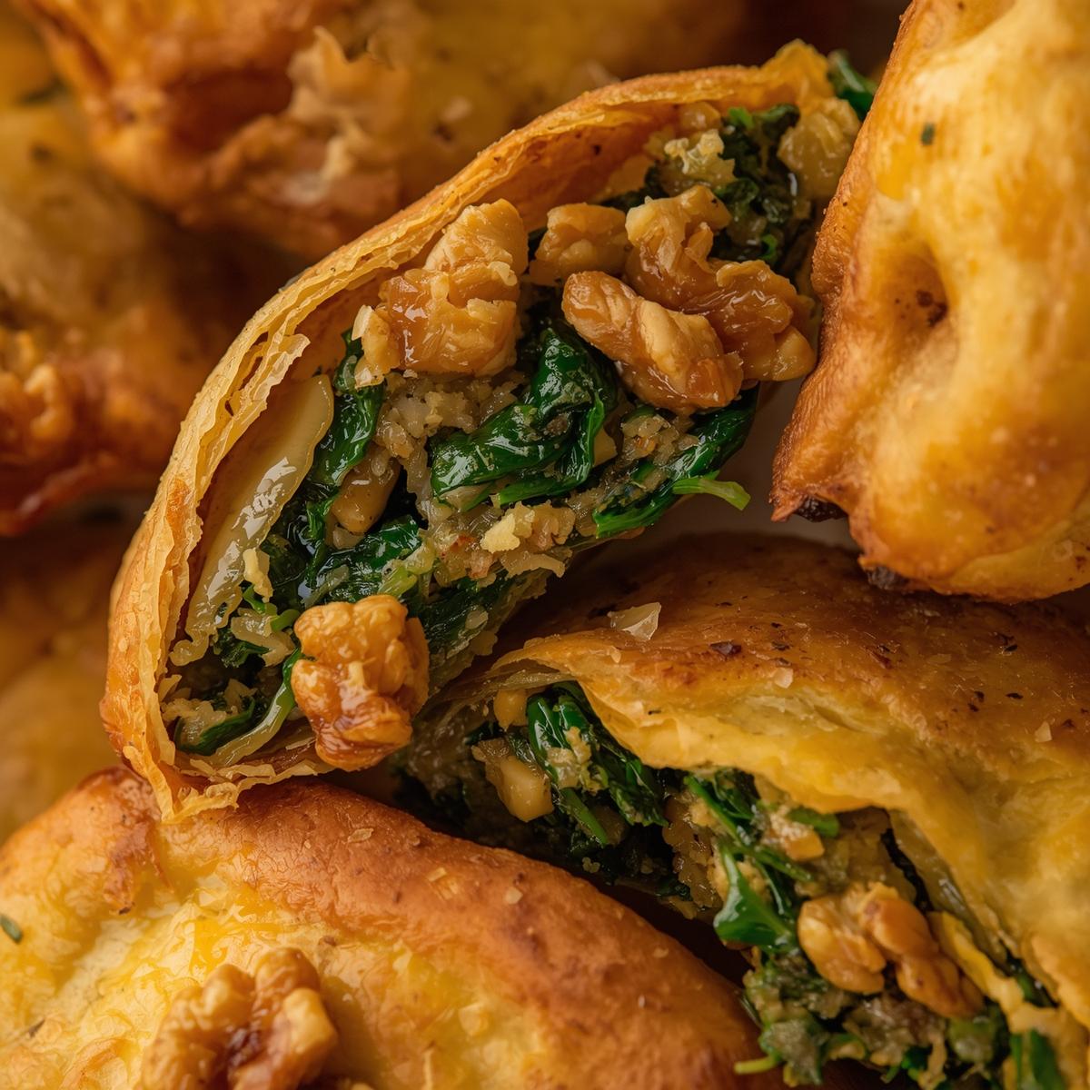 Vegana (espinacas, tofu y nueces)