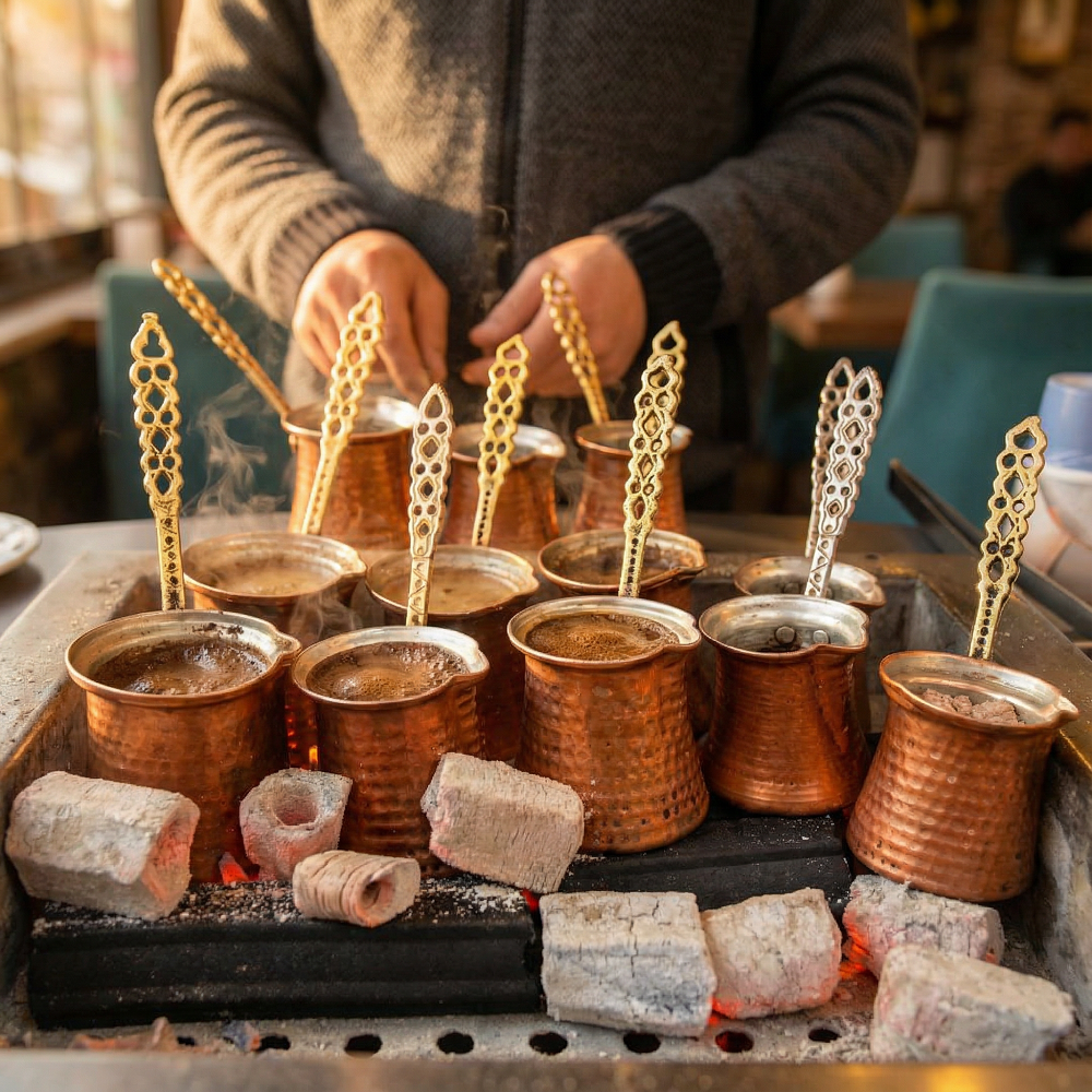 Közde Kahve Hazırlığı