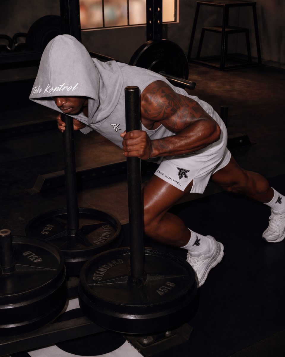 Relentless Sleeveless Hoodie — Grey