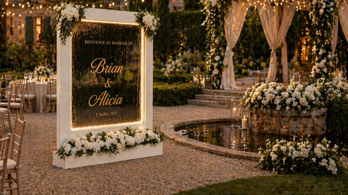 Panneau de bienvenue