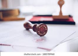 Professional notary workspace