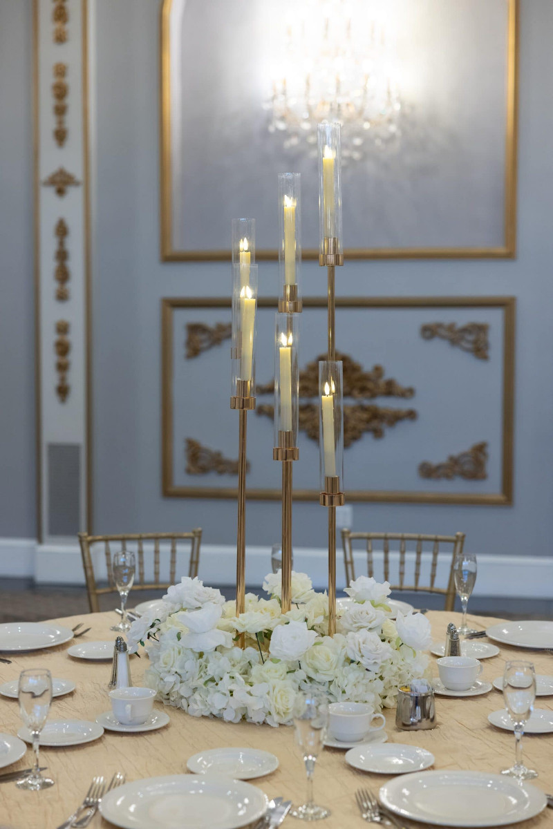 Gold Spiral Candelabra