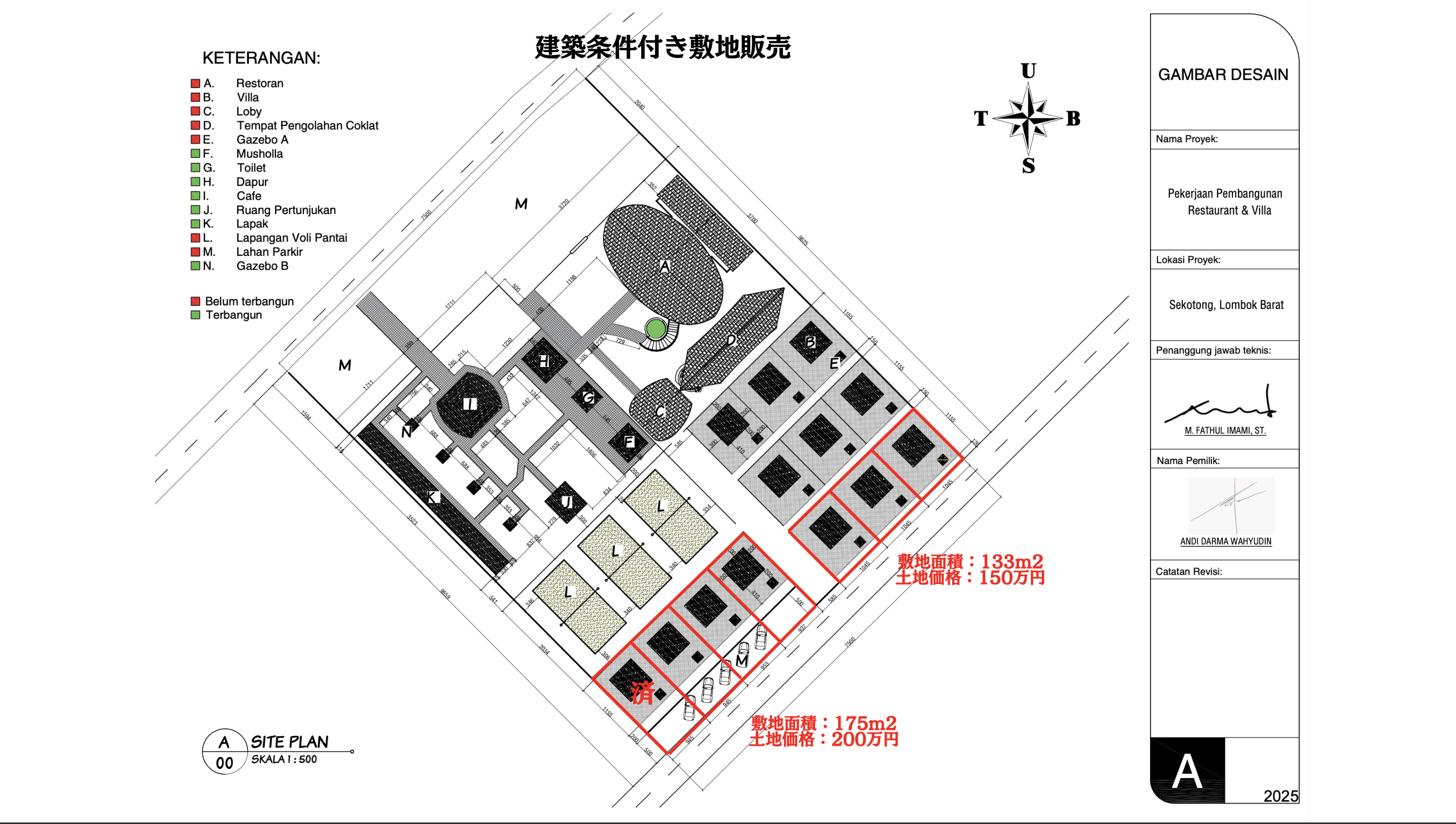 Site Layout - 13 Villa Plots