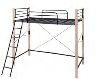 M183 Extra Tall Storage Bed