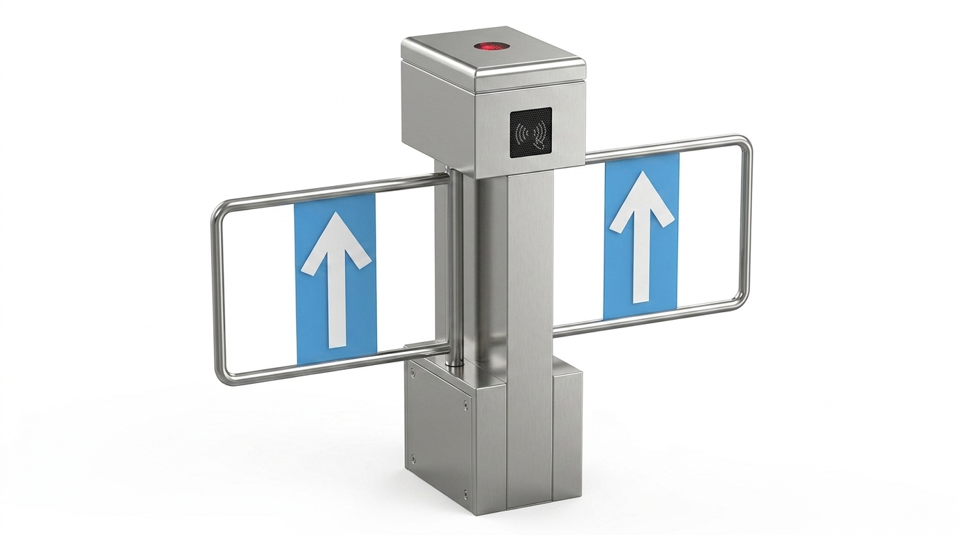 CJ-BF02B 立式雙通道擺閘(CJ-BF02B)- 傳捷科技新竹門禁設備