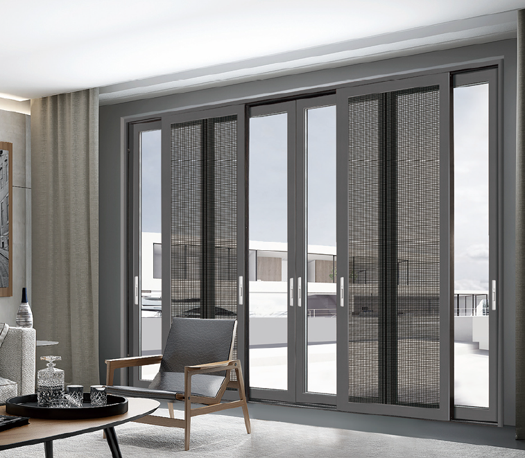 Three-Track Sliding Door System