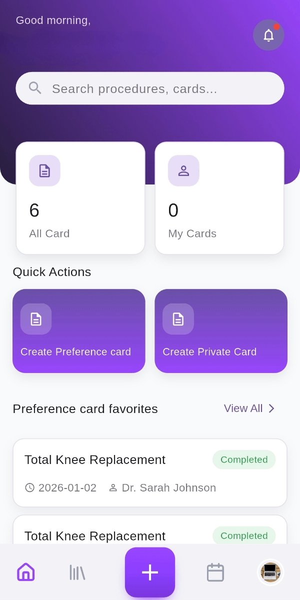 SMRTSCRUB App Interface