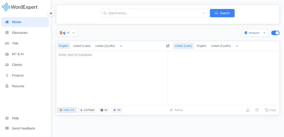 WordExpert AI Interface