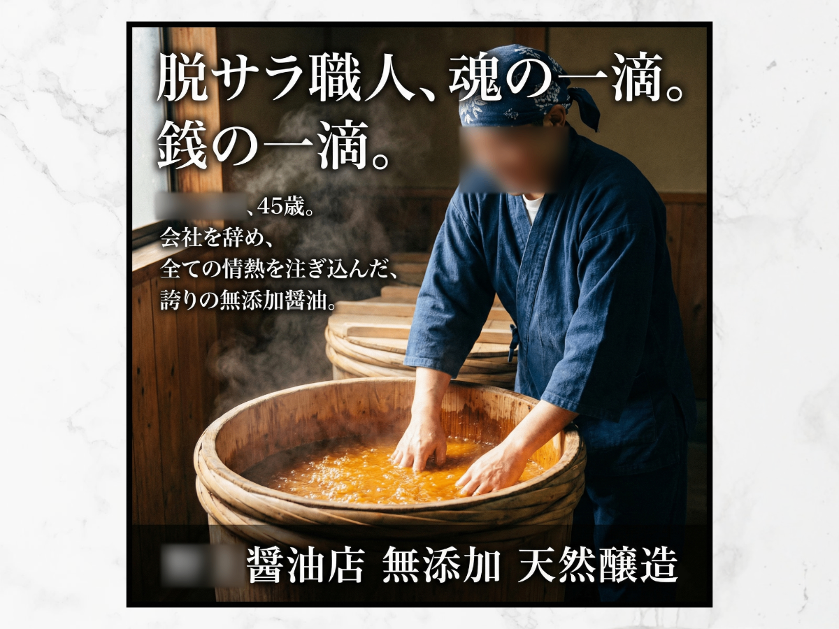 無添加醤油 商品バナー