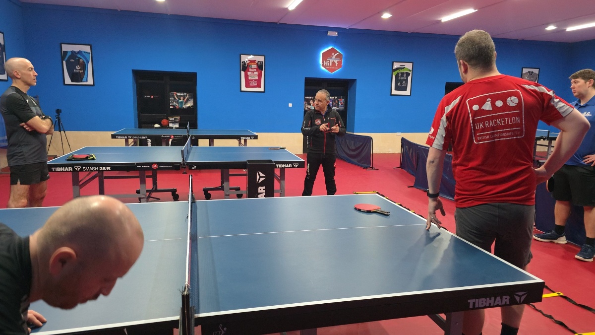 Table tennis coaching UK one-to-one training