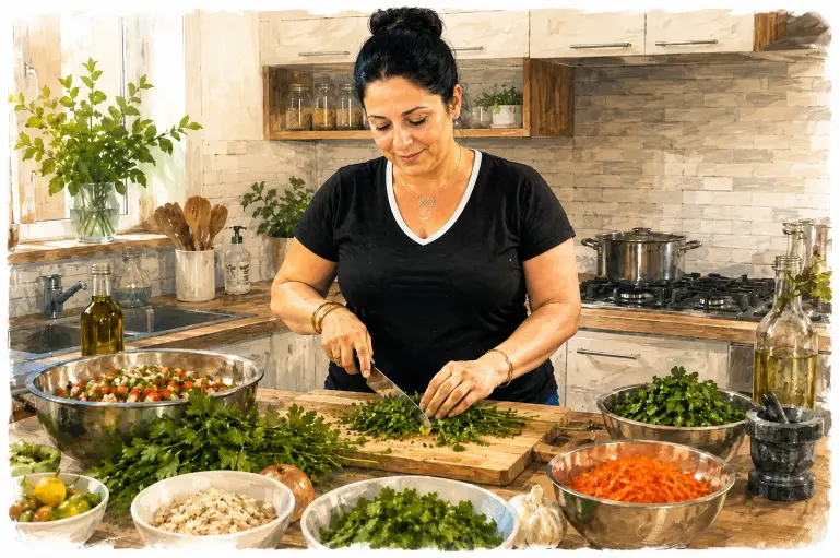 הכנת סלטים