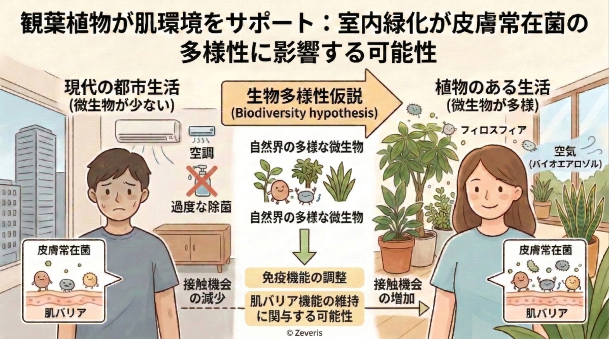観葉植物が肌環境をサポート