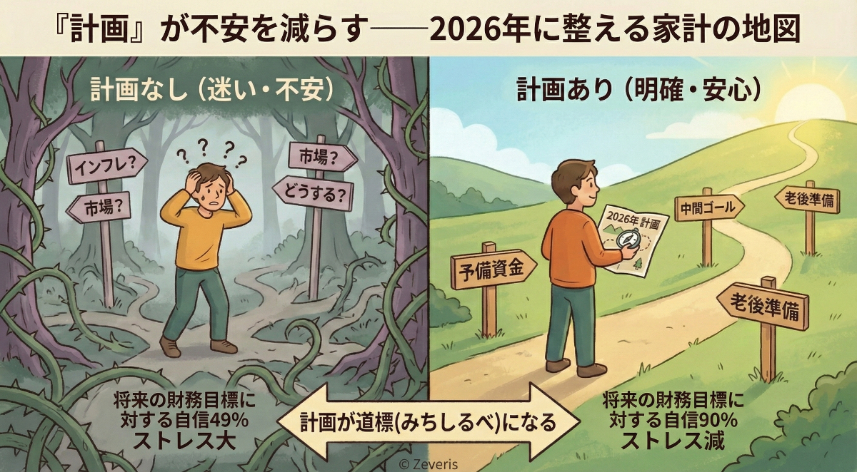 J.P. Morgan投資家調査から読み解く:『計画』が不安を減らす——2026年に整える家計の地図
