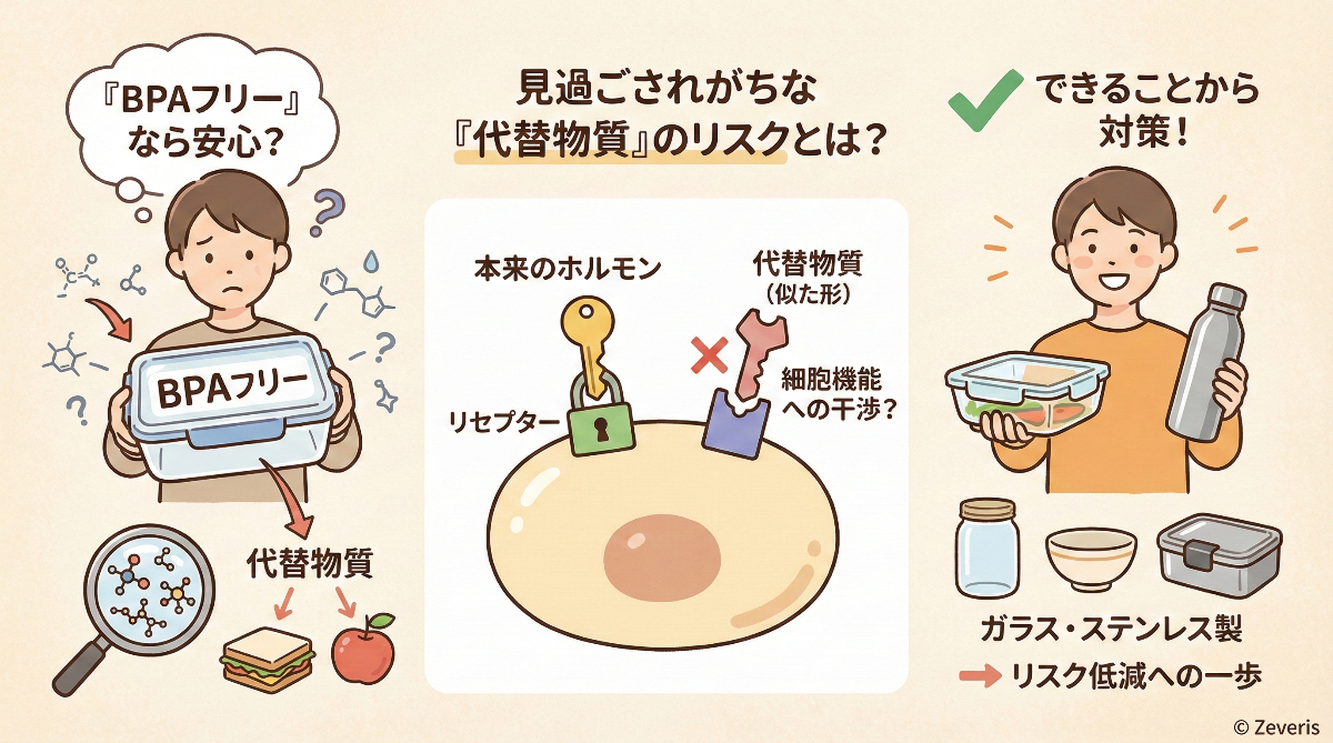 「BPAフリー」なら安心?見過ごされがちな「代替物質」のリスクとは?【2026年最新研究】