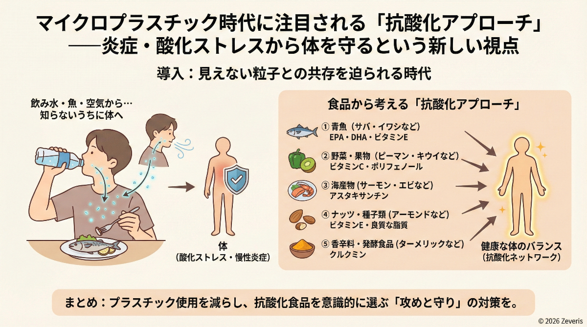 マイクロプラスチック時代に注目される「抗酸化アプローチ」――炎症・酸化ストレスから体を守るという新しい視点