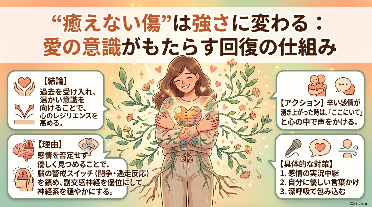 「癒えない傷」は強さに変わる:愛の意識がもたらす回復の仕組み