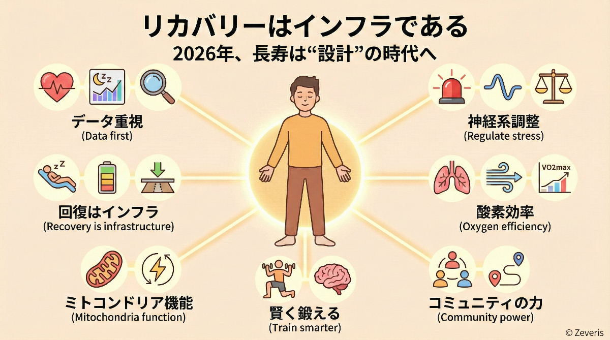 「リカバリーはインフラである」──2026年、長寿は"設計"の時代へ