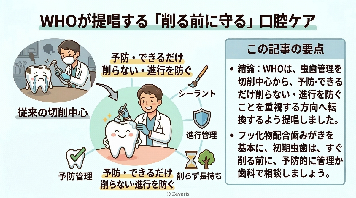 WHOが提唱する口腔ケアの新基準