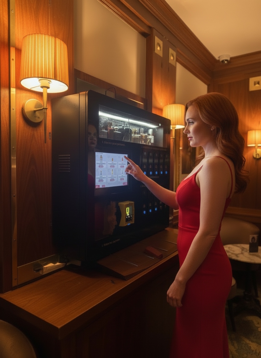 Velvet Lounge luxury vending machine installation