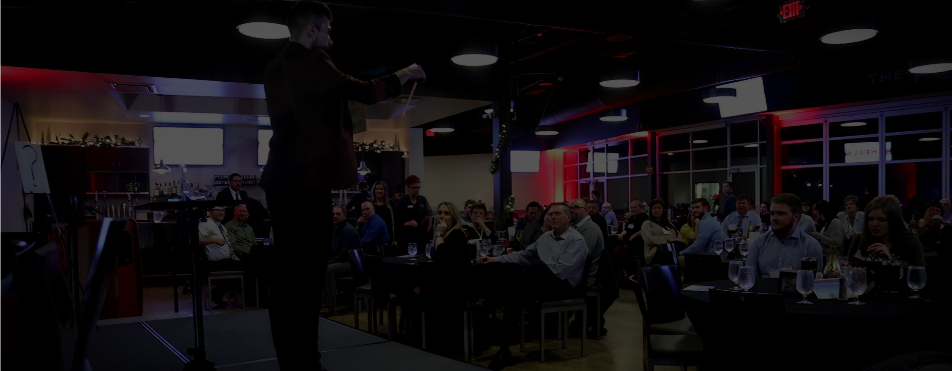 Corporate event atmosphere