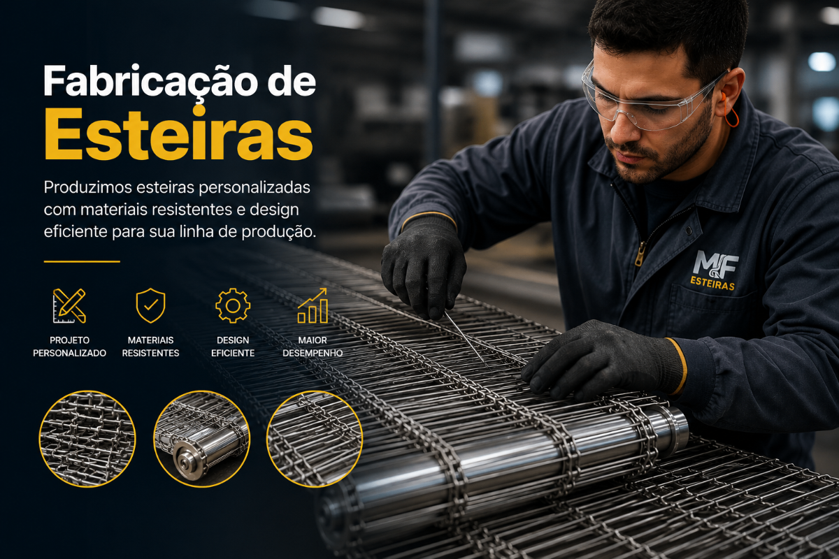 Fabricação de Esteiras Transportadoras Industriais