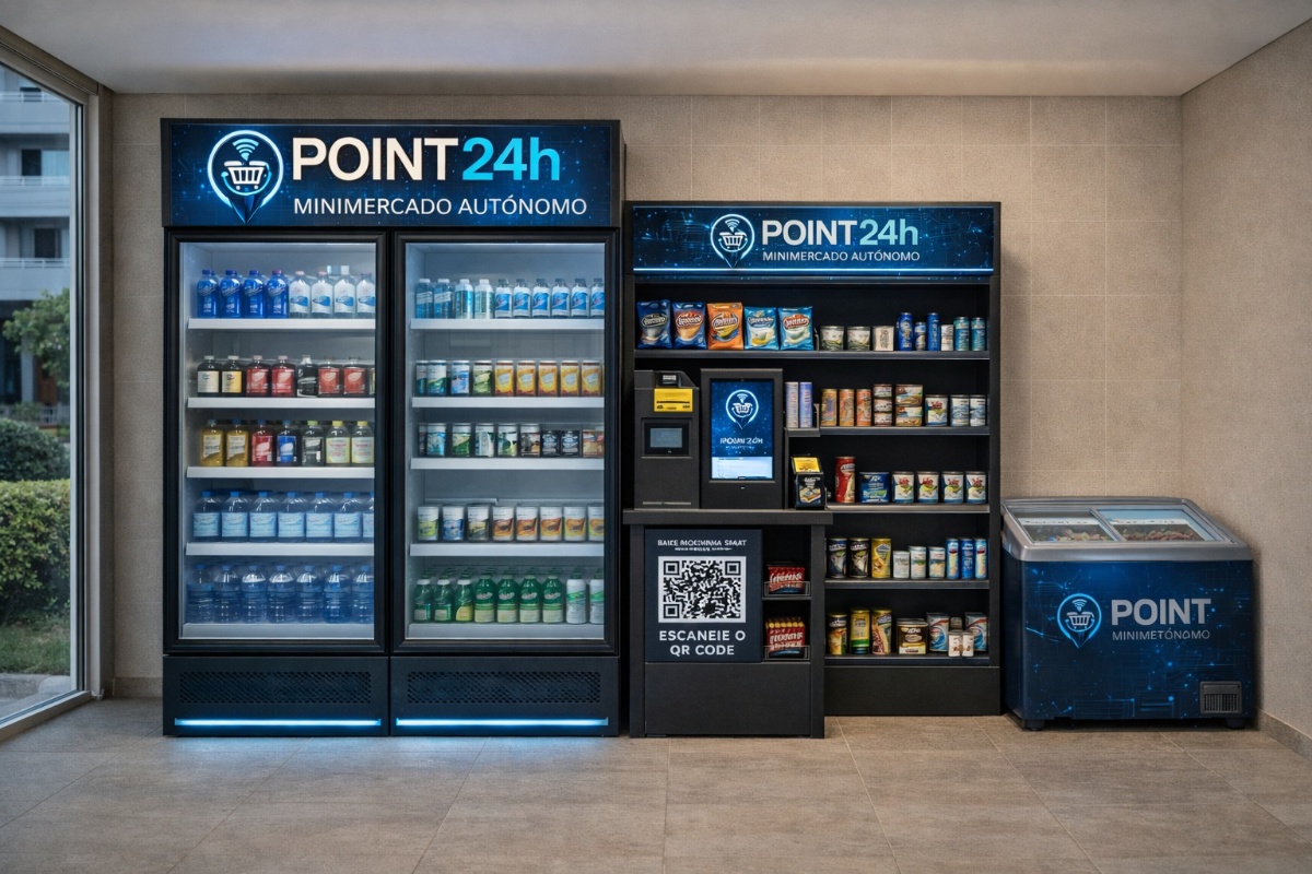 POINT COMPACT POINT24h conveniência POINT COMPACT - minimercado autônomo POINT24h