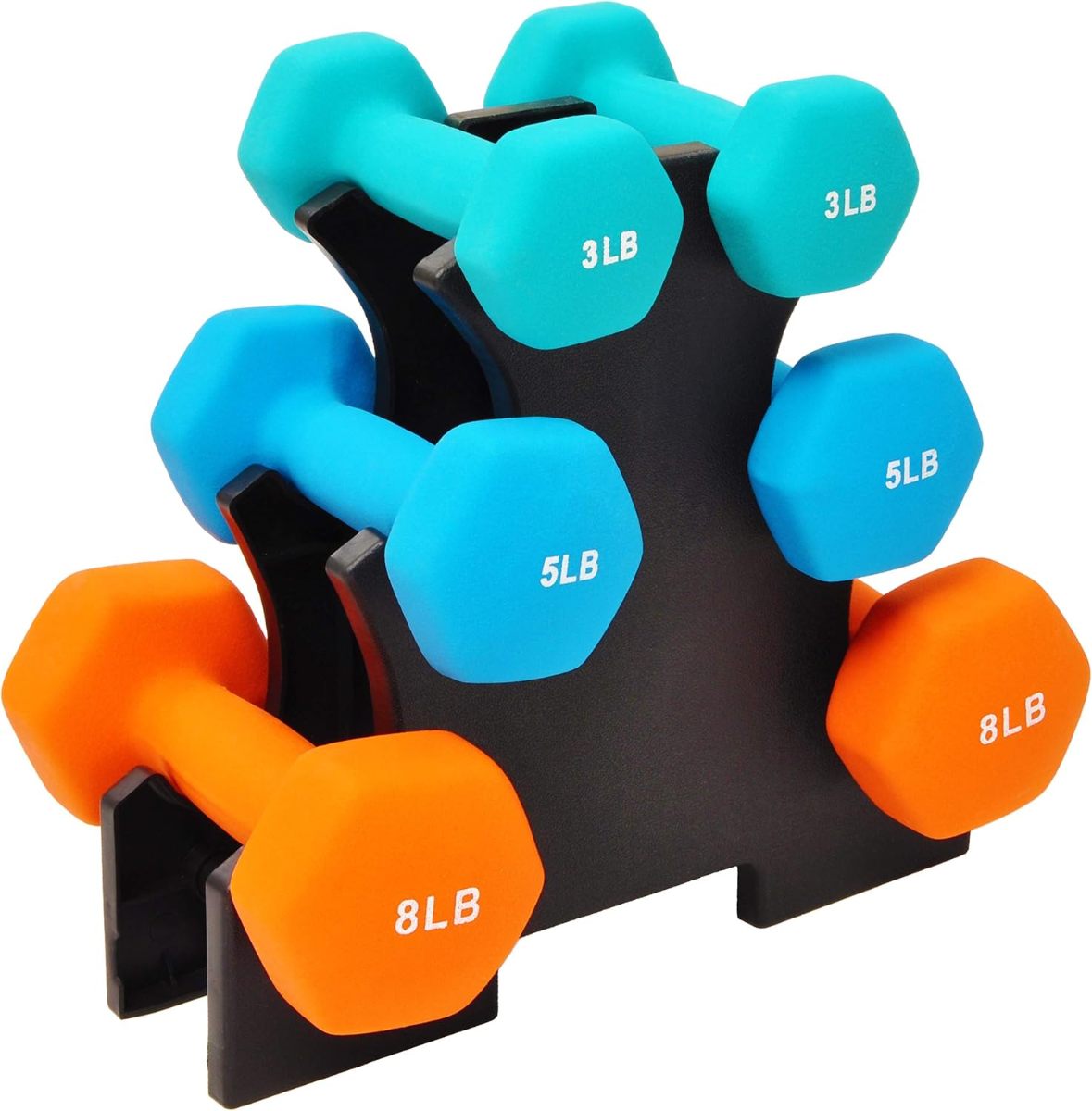Compact adjustable dumbbells requiring no setup