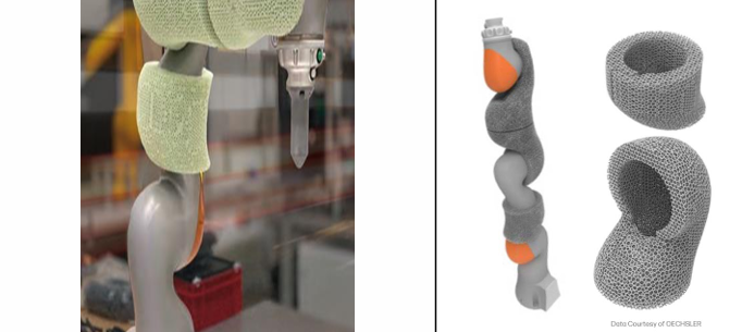 Oechsler RoboSkin, HP MJF와 BASF TPU로 협동로봇 충돌 보호 혁신