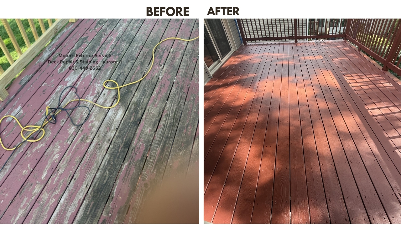 Fence Staining in North Aurora, IL