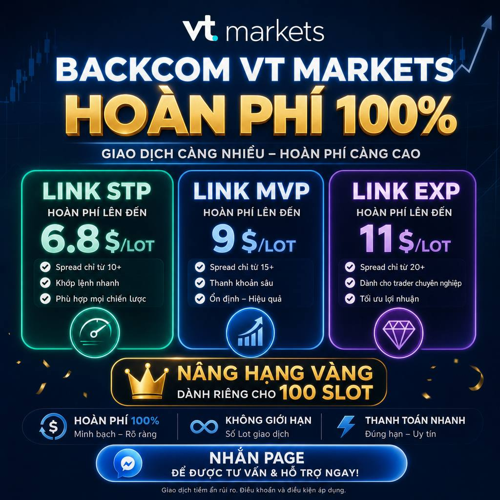 Dashboard Backcom VT Markets - Minh bạch toàn bộ rebate trên cổng sàn