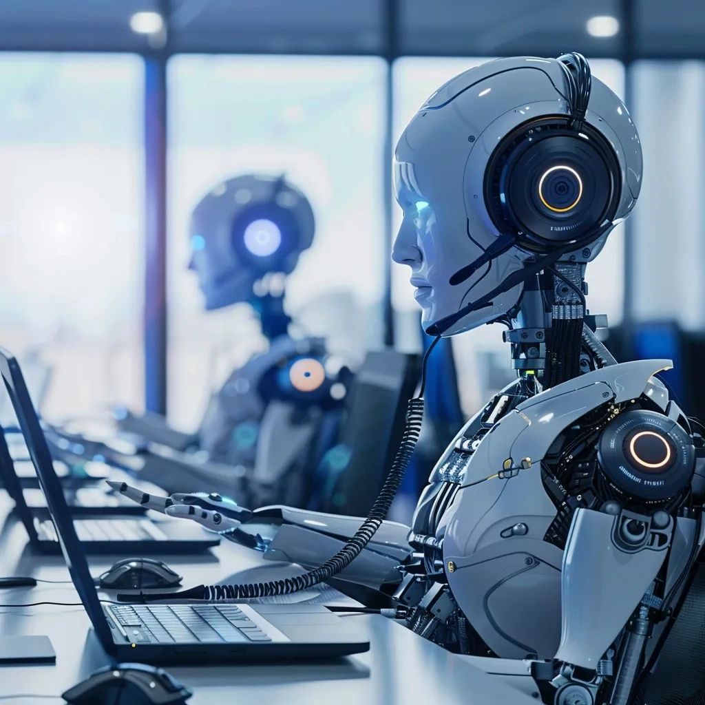 Calm organized workspace