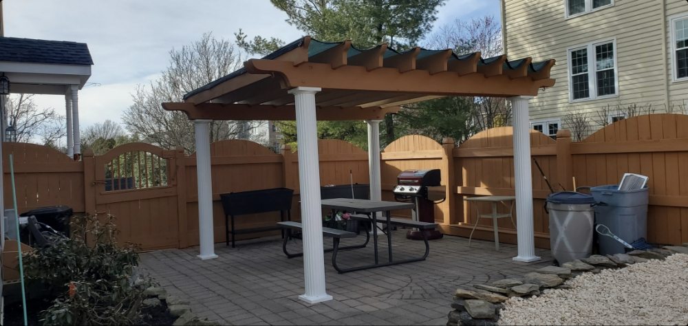 Patio installation project by 2 Brothers Landscaping