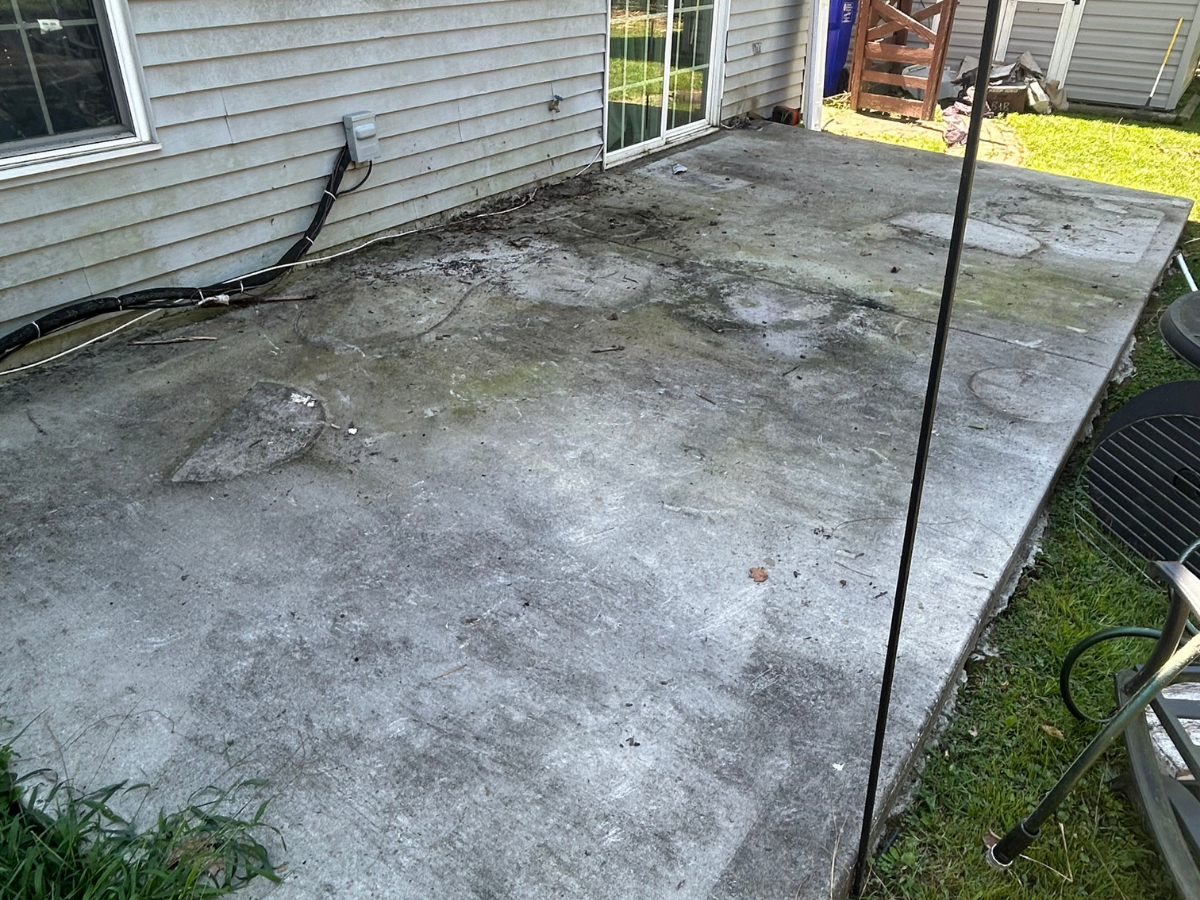 Before Power Washing