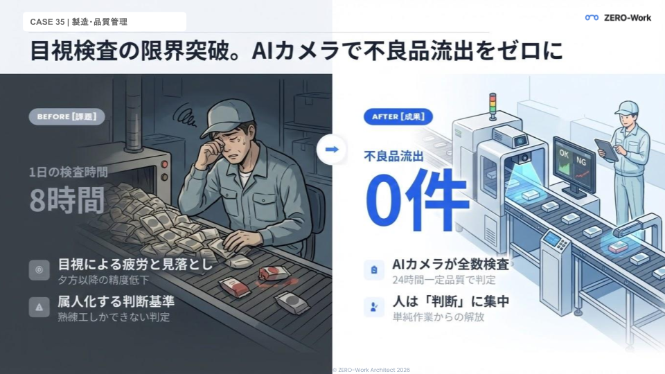 目視検査の限界を突破。AIカメラで不良品流出ゼロへ